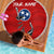 Tennessee Flag Fishing Beach Blanket with Ripped Hook Graphic and Triple Star Symbol in Red and Blue - Wonder Print Shop