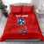 Tennessee Flag Fishing Bedding Set with Ripped Hook Graphic and Triple Star Symbol in Red and Blue - Wonder Print Shop