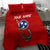 Tennessee Flag Fishing Bedding Set with Ripped Hook Graphic and Triple Star Symbol in Red and Blue - Wonder Print Shop