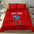 Tennessee Flag Fishing Bedding Set with Ripped Hook Graphic and Triple Star Symbol in Red and Blue - Wonder Print Shop