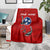 Tennessee Flag Fishing Blanket with Ripped Hook Graphic and Triple Star Symbol in Red and Blue - Wonder Print Shop