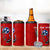 Tennessee Flag Fishing 4 in 1 Can Cooler Tumbler with Ripped Hook Graphic and Triple Star Symbol in Red and Blue - Wonder Print Shop