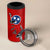 Tennessee Flag Fishing 4 in 1 Can Cooler Tumbler with Ripped Hook Graphic and Triple Star Symbol in Red and Blue - Wonder Print Shop