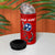 Tennessee Flag Fishing 4 in 1 Can Cooler Tumbler with Ripped Hook Graphic and Triple Star Symbol in Red and Blue - Wonder Print Shop