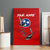 Tennessee Flag Fishing Canvas Wall Art with Ripped Hook Graphic and Triple Star Symbol in Red and Blue - Wonder Print Shop