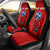 Tennessee Flag Fishing Car Seat Cover with Ripped Hook Graphic and Triple Star Symbol in Red and Blue - Wonder Print Shop