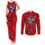 Tennessee Flag Fishing Couples Matching Tank Maxi Dress and Long Sleeve Button Shirt with Ripped Hook Graphic and Triple Star Symbol in Red and Blue - Wonder Print Shop