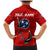 Tennessee Flag Fishing Family Matching Mermaid Dress and Hawaiian Shirt with Ripped Hook Graphic and Triple Star Symbol in Red and Blue - Wonder Print Shop