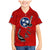 Tennessee Flag Fishing Family Matching Mermaid Dress and Hawaiian Shirt with Ripped Hook Graphic and Triple Star Symbol in Red and Blue - Wonder Print Shop