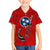 Tennessee Flag Fishing Family Matching Off Shoulder Maxi Dress and Hawaiian Shirt with Ripped Hook Graphic and Triple Star Symbol in Red and Blue - Wonder Print Shop