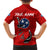 Tennessee Flag Fishing Family Matching Short Sleeve Bodycon Dress and Hawaiian Shirt with Ripped Hook Graphic and Triple Star Symbol in Red and Blue - Wonder Print Shop