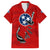 Tennessee Flag Fishing Family Matching Summer Maxi Dress and Hawaiian Shirt with Ripped Hook Graphic and Triple Star Symbol in Red and Blue - Wonder Print Shop