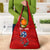 Tennessee Flag Fishing Grocery Bag with Ripped Hook Graphic and Triple Star Symbol in Red and Blue - Wonder Print Shop