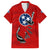 Tennessee Flag Fishing Hawaiian Shirt with Ripped Hook Graphic and Triple Star Symbol in Red and Blue - Wonder Print Shop