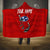 Tennessee Flag Fishing Hooded Blanket with Ripped Hook Graphic and Triple Star Symbol in Red and Blue - Wonder Print Shop