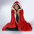 Tennessee Flag Fishing Hooded Blanket with Ripped Hook Graphic and Triple Star Symbol in Red and Blue - Wonder Print Shop