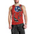 Tennessee Flag Fishing Men Tank Top with Ripped Hook Graphic and Triple Star Symbol in Red and Blue - Wonder Print Shop