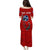 Tennessee Flag Fishing Puletasi with Ripped Hook Graphic and Triple Star Symbol in Red and Blue - Wonder Print Shop