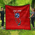 Tennessee Flag Fishing Quilt with Ripped Hook Graphic and Triple Star Symbol in Red and Blue - Wonder Print Shop