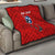 Tennessee Flag Fishing Quilt with Ripped Hook Graphic and Triple Star Symbol in Red and Blue - Wonder Print Shop