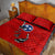 Tennessee Flag Fishing Quilt Bed Set with Ripped Hook Graphic and Triple Star Symbol in Red and Blue - Wonder Print Shop