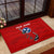 Tennessee Flag Fishing Rubber Doormat with Ripped Hook Graphic and Triple Star Symbol in Red and Blue - Wonder Print Shop