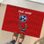 Tennessee Flag Fishing Rubber Doormat with Ripped Hook Graphic and Triple Star Symbol in Red and Blue - Wonder Print Shop