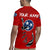 Tennessee Flag Fishing Rugby Jersey with Ripped Hook Graphic and Triple Star Symbol in Red and Blue - Wonder Print Shop
