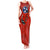 Tennessee Flag Fishing Tank Maxi Dress with Ripped Hook Graphic and Triple Star Symbol in Red and Blue - Wonder Print Shop