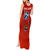 Tennessee Flag Fishing Tank Maxi Dress with Ripped Hook Graphic and Triple Star Symbol in Red and Blue - Wonder Print Shop