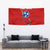 Tennessee Flag Fishing Tapestry with Ripped Hook Graphic and Triple Star Symbol in Red and Blue - Wonder Print Shop