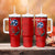 Tennessee Flag Fishing Tumbler With Handle with Ripped Hook Graphic and Triple Star Symbol in Red and Blue - Wonder Print Shop
