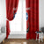 Tennessee Flag Fishing Window Curtain with Ripped Hook Graphic and Triple Star Symbol in Red and Blue - Wonder Print Shop