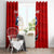 Tennessee Flag Fishing Window Curtain with Ripped Hook Graphic and Triple Star Symbol in Red and Blue - Wonder Print Shop