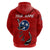 Tennessee Flag Fishing Zip Hoodie with Ripped Hook Graphic and Triple Star Symbol in Red and Blue - Wonder Print Shop