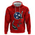 Tennessee Flag Fishing Zip Hoodie with Ripped Hook Graphic and Triple Star Symbol in Red and Blue - Wonder Print Shop