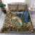 Rainbow Trout Fishing Bedding Set with Camouflage Reeds and Forest Background in Nature-Inspired Colors - Wonder Print Shop