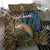 Rainbow Trout Fishing Bedding Set with Camouflage Reeds and Forest Background in Nature-Inspired Colors - Wonder Print Shop