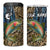 Rainbow Trout Fishing 4 in 1 Can Cooler Tumbler with Camouflage Reeds and Forest Background in Nature-Inspired Colors - Wonder Print Shop