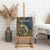 Rainbow Trout Fishing Canvas Wall Art with Camouflage Reeds and Forest Background in Nature-Inspired Colors - Wonder Print Shop