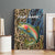 Rainbow Trout Fishing Canvas Wall Art with Camouflage Reeds and Forest Background in Nature-Inspired Colors - Wonder Print Shop