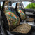 Rainbow Trout Fishing Car Seat Cover with Camouflage Reeds and Forest Background in Nature-Inspired Colors - Wonder Print Shop