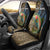 Rainbow Trout Fishing Car Seat Cover with Camouflage Reeds and Forest Background in Nature-Inspired Colors - Wonder Print Shop