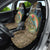 Rainbow Trout Fishing Car Seat Cover with Camouflage Reeds and Forest Background in Nature-Inspired Colors - Wonder Print Shop