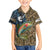 Rainbow Trout Fishing Family Matching Long Sleeve Bodycon Dress and Hawaiian Shirt with Camouflage Reeds and Forest Background in Nature-Inspired Colors - Wonder Print Shop