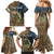 Rainbow Trout Fishing Family Matching Mermaid Dress and Hawaiian Shirt with Camouflage Reeds and Forest Background in Nature-Inspired Colors - Wonder Print Shop