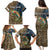 Rainbow Trout Fishing Family Matching Puletasi and Hawaiian Shirt with Camouflage Reeds and Forest Background in Nature-Inspired Colors - Wonder Print Shop