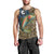 Rainbow Trout Fishing Men Tank Top with Camouflage Reeds and Forest Background in Nature-Inspired Colors - Wonder Print Shop