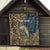 Rainbow Trout Fishing Quilt with Camouflage Reeds and Forest Background in Nature-Inspired Colors - Wonder Print Shop