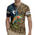 Rainbow Trout Fishing Rugby Jersey with Camouflage Reeds and Forest Background in Nature-Inspired Colors - Wonder Print Shop